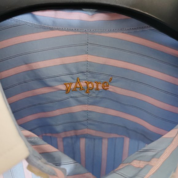 Yapre Pink and blue cufflink shirt - Picture 2 of 5